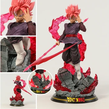 Dragon Ball Супер Сайян Роза Goku Черно Замасу PVC Фигурка Колекция от Играчки Модел на Статуята на