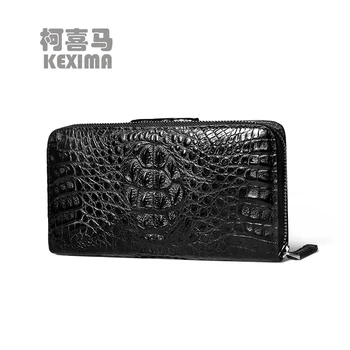 yuanyu нова чантата си от крокодилска кожа мъжки крокодилска кожа внос Тайланд крокодилска Ръчна чанта дълъг мъжки портфейл с голям капацитет