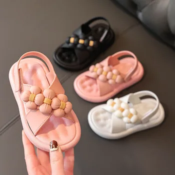 2022 нови сандали за момичета Baotou плажната обувки, от 2 до 6 години на детски нескользящие детски сандали с мека подметка нескользящие летни сандали