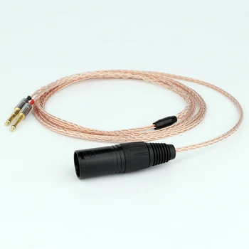 Preffair 8Cores Посеребренный OCC кабел за слушалки XLR балансирана позлатени штекерный кабел за слушалки HE1000 400S