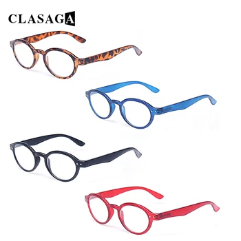 Очила за четене CLASAGA с Пружинным тръба на шарнирна Връзка, Ретро Кръгла Дограма, Мъжки и женски слънчеви очила по рецепта, очила за четене HD с Диоптриями+1.0+3.0+5.0