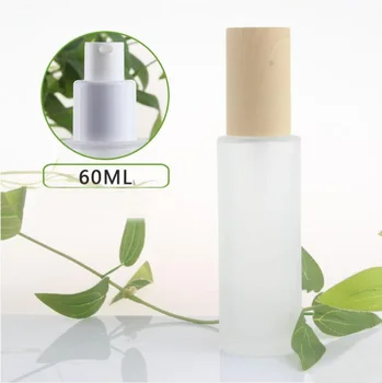 60 ml matte/зелена/синя/бяла стъклена бутилка серум/лосион/емулсия/в основата на хидратиращ тонер копър грижа за кожата козметична опаковка