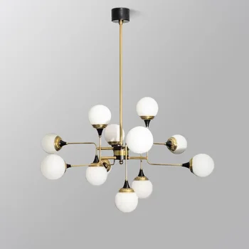 Стильново Полилей постмодернистская лампа проста креативна магическа боб молекулярна полилей художествена трапезария, дизайнерска лампа в стил кънтри