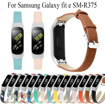 Оригинални Класически Удобни Кожени Въжета Със сребърна катарама За Samsung galaxy fit-e SM-R375 Band заместват Спортен Гривна