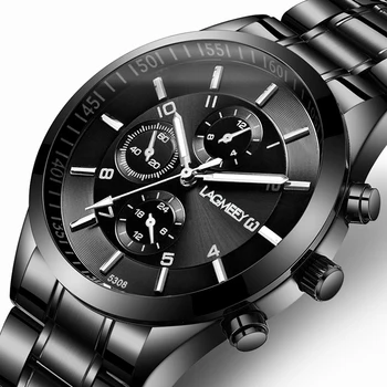 2021 Нов Модерен Мъжки Часовник От Неръждаема Стомана, Най-Добрата Марка За Луксозни Спортни Кварцови Часовници С Хронограф, Мъжки Relogio Masculino