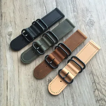 soft style design 18 mm 19mm 20mm 21 mm 22 mm 24 mm Genuine Leather Watch band Retro Watch Каишка каишка за часовник гривна за часа