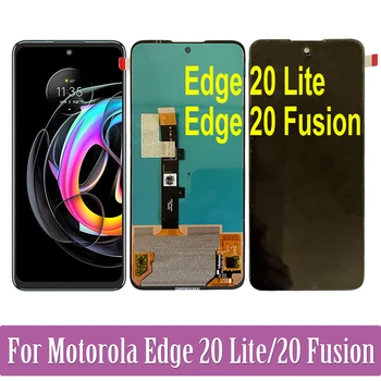 Оригиналния OLED дисплей За Motorola Edge 20 Lite XT2139-1 LCD дисплей с сензорен екран Дигитайзер в Събирането на За Motorola Edge 20 Fusion LCD