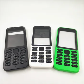 Пълен Корпус За Nokia 215 Пластмаса, Пълен Комплект Корпуса на Мобилен телефон, Калъф + Клавиатура на Английски език