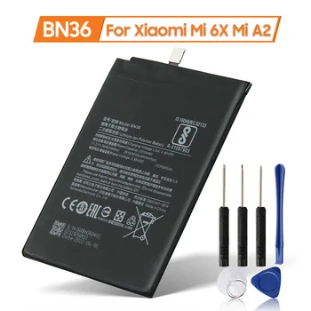 Нов Взаимозаменяеми Батерия BN36 за Xiaomi Mi 6X Mi A2 MiA2 Батерия за Телефона 3010mAh