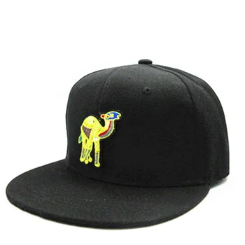 LDSLYJR памучен бейзболна шапка с бродерия на камила, шапка в стил хип-хоп, Регулируеми Шапки за мъже и жени 301