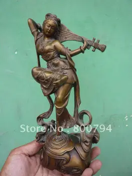 Рядка Отличителна медна Статуетка на фея на Династия Цин 