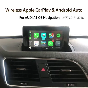 CarSight Безжична Apple Carplay Android Auto Модул За AUDI A1 2014 2015 2016 2017 2018-Рефлексен връзка Siri Гласова Камера за Задно виждане