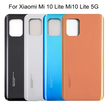 Новост За Xiaomi Mi 10 Lite Mi10 Lite 5G Задната част на Кутията на Батерията 3D Стъклен Панел на Задната Врата Стъкло Корпус Калъф С Лепило Замяна