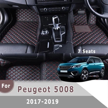 RHD Килими За Peugeot 5008 2019 2017 2018 (7 места) Автомобилни Постелки Авто Интериорни Детайли Аксесоари и Килими Седалките Защита