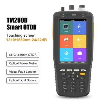 Мини Умен OTDR SM 1310/1550 нм 24/22 db или 26/24 db OTDR TM290D със сензорен екран VFL OPM OLS OTDR Измерва разстояние 60 км