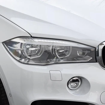 Автомобилна защитно фолио за фарове, vinyl прозрачна пръчка от TPU, дымчатая черна прозрачна за BMW X6 F16 M F86 2015-2019 M50d аксесоар