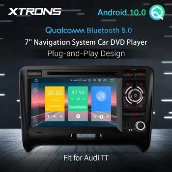 Android 10,0 Qualcomm Bluetooth 5,0 Радио Кола DVD мултимедия за Audi TT MK2 8J 2006-2008 2009 2010 2011 2012 GPS Навигация