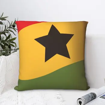 Гана Флаг Квадратна Калъфка Калъф За Възглавници забавен Домашен Декоративен Калъф За Възглавница От Полиестерна Авто Скандинавски 45*45 см