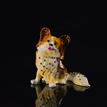 QIFU Ново Записване е Прекрасно Народно Изкуство Куче Стил на Метални Изделия Начало Декор