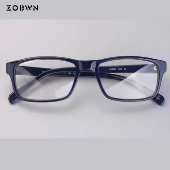 Тъмно сини квадратни Очила за masculino business man ретро Рамки За Очила, Оптични Рамки за Очила по Рецепта на Правоъгълник gafas