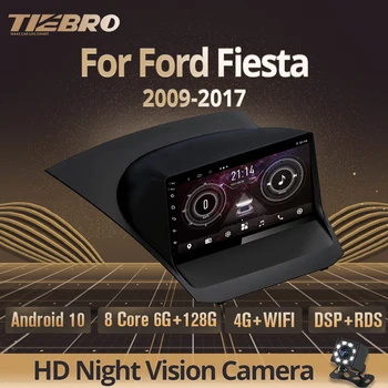 TIEBRO 2 Din Android 10,0 Радиото в автомобила На Ford Fiesta 2009-2017 GPS Навигация Стерео Bluetooth Приемник Player DSP Авто Радио IGO