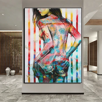 5D Диамантена Живопис Графити Секси Тяло, Определени За Кръстат Бод направи си САМ Пълна Квадратна Диамантена Бродерия Мозайка Изкуството на Украса на Дома