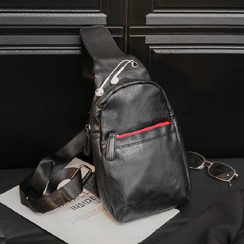 Висококачествени Мъжки чанти През Рамо От Изкуствена кожа, 2022, Нов Модерен Бизнес Отличителни Унисекс Чанти, Брендовый Дизайн, Диагонално Чанта За Съхранение, Мъжки