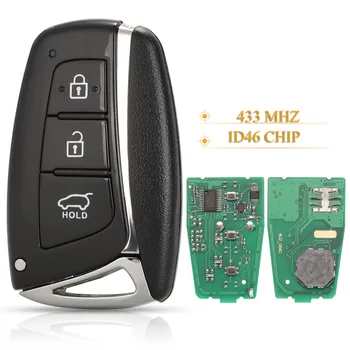 jingyuqin 3 Бутона Smart Remote Кола Ключодържател 433 Mhz ID46 За HYUNDAI Santa Fe IX45 Управление на Автомобил 95440-2W600