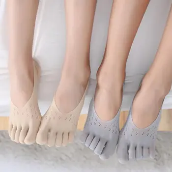 Ортопедични Компресия Чорапи Дамски Чорапи За Краката с Ультранизким Деколте И Гелевой Раздел Дишаща впитывающий Пот Дезодорант Невидим
