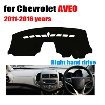 Капак табло на автомобила подложка за Chevrolet AVEO 2011-2016 г. Правосторонний dashmat pad арматурното табло, седалките аксесоари авто за табло